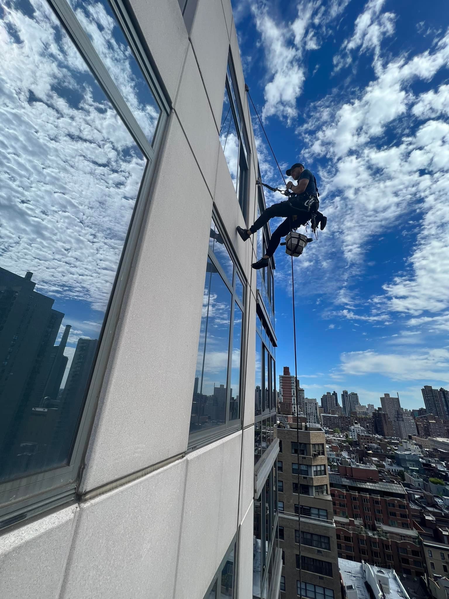 Commercial window cleaning service