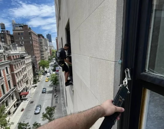 High rise window cleaners